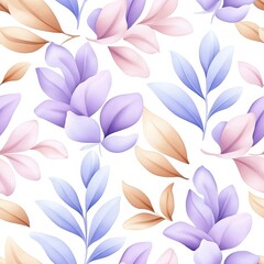 seamless pattern Gentle Floral Leaf Pattern Design