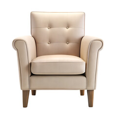 red leather armchair