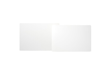 Blank white paper sheets mockup for presentation design and background use transparent background