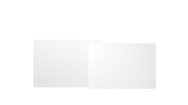 Blank white paper sheets mockup for presentation design and background use transparent background