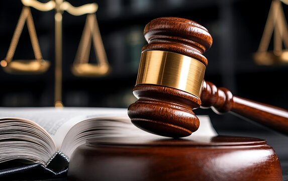 Justice Gavel Open Book Court