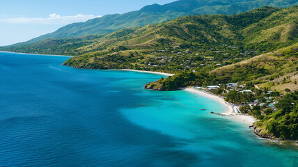 Stunning Aerial View of Haiti’s Coastline and Beaches