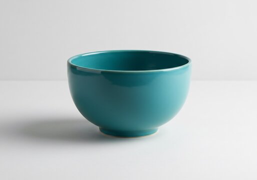 深みのある青緑色、滑らか質感の美しいボウル。シンプル構成で上品な雰囲気。