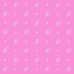 Abstract seamless pattern with ice cream. Retro checkered  pink background.