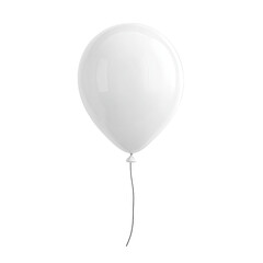 A Delicate White Balloon: A solitary, pristine white balloon floats gently, its smooth surface reflecting light. The simplicity of the image speaks to themes of freedom and celebration.