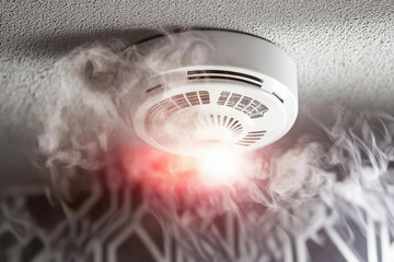 Working smoke detector alerts in a residential setting Generative AI