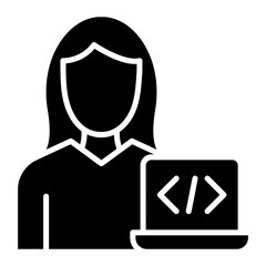 Developer Female Icon