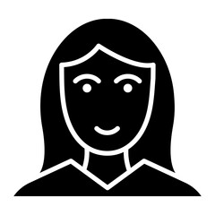 Female Face Icon