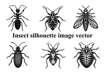 Insect Silhouette Bundle Insect Silhouette BundleVector Clipart for Digital Art
