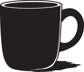 black cup of coffee