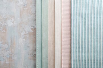 Fototapeta premium Pastel Striped Panels: Vintage Textured Background for Minimalist Design