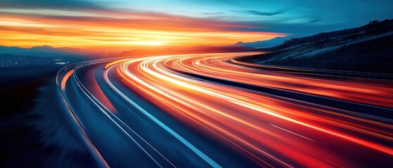 Sunset Highway: A Journey of Light and Speed