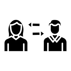 Two Way Communication Icon