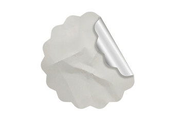 Blank Glued Paper Sticker Tag Label Texture