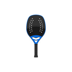 Simple beach tennis racket template.	
