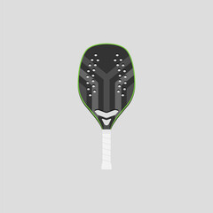 Simple beach tennis racket template.	
