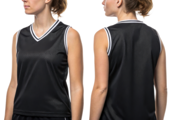 stylish basketball jersey mockup showcases sleek design perfect for sports enthusiasts. This versatile piece is ideal for team wear or casual