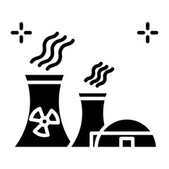Nuclear Power Plant Icon