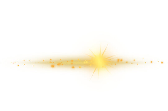 Golden Light Streaks with Sparkling Particles on Background Elegant Glow Effect for Luxury Designs.