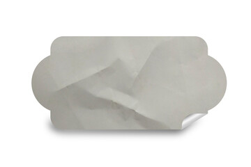 Blank Glued Paper Sticker Tag Label Texture