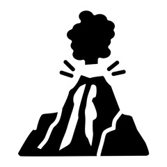 Volcano Eruption Icon