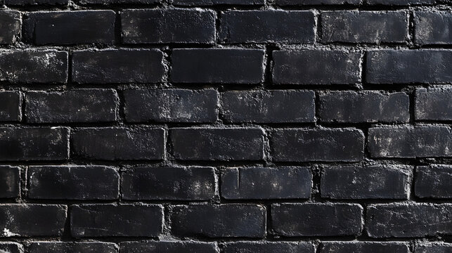 Black brick wall background