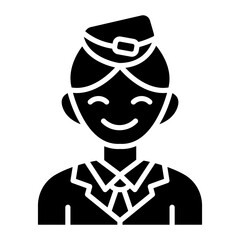 Flight Attendant Icon