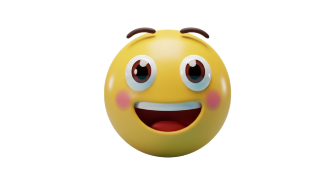 Smiling Emoji with Blushing Cheeks