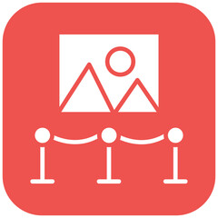 Fototapeta premium Exhibit Design Icon