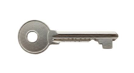 Isolated Silver Key