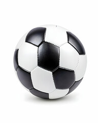 Classic black and white soccer ball isolated on white background (5)