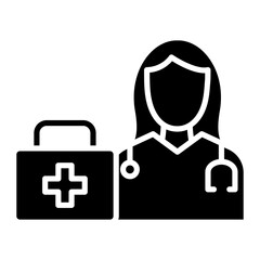 Paramedic Female Icon