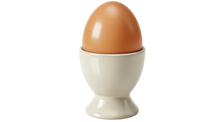 Isolated Egg in a Decorative Egg Cup