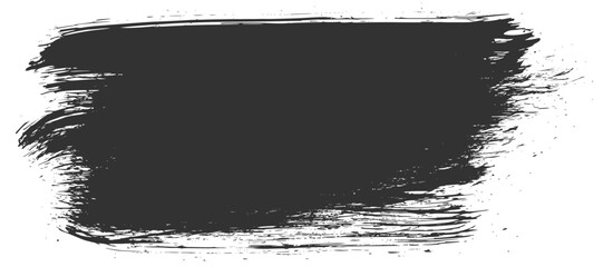 Brush stroke vector isolated on transparent. Vector paint brush stroke, ink splatter, grunge line and artistic design elements.