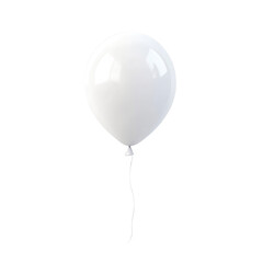 Floating Balloon: A single, pristine white balloon floats gently, tethered by a delicate string, offering a sense of levity and simple beauty.
