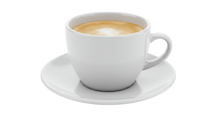 Isolated Cup of Coffee
