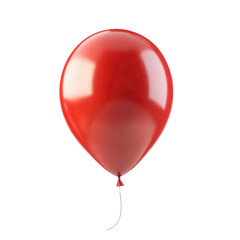 Elevated Red Balloon: A singular, vibrant red balloon soars in the scene, embodying the essence of a celebratory and carefree moment. Its glossy surface catches the light.
