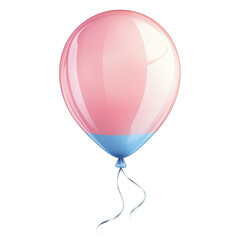 A Touch of Color: A vibrant, pink and blue balloon, symbolizing joy and celebration, floats gracefully against a clean, minimalist background.