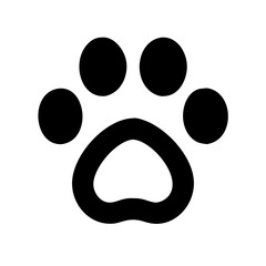 Fototapeta premium Paw Print Icon 