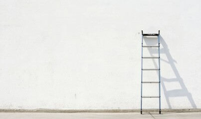 Aluminum foldable ladders are versatile tools that can create unique compositions with their shadows.
