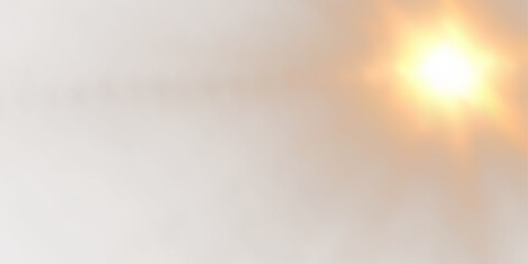 PNG sunlight overlay featuring golden sunrays, soft glare, and flare effects. Isolated sun in PNG format on a transparent background. Royalty-free stock image for warm and radiant designs.