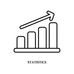 Obraz premium Icon a statistics, isolated against a clean background.