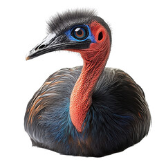 Cassowary isolated on transparent background.PNG