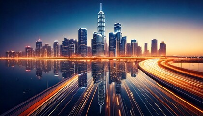 Fototapeta premium Modern city 