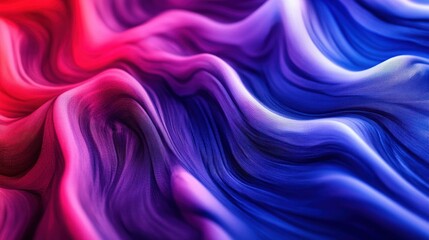 Obraz premium Abstract waves of red, purple, and blue with a smooth, flowing texture.