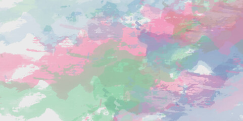 watercolor aesthetic pastel color background. abstract watercolor hand painted background. Blue abstract backdrop with pink splashes and white spot. Mixed color painted abstract watercolor brush strok
