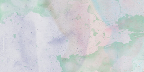 watercolor aesthetic pastel color background. abstract watercolor hand painted background. Blue abstract backdrop with pink splashes and white spot. Mixed color painted abstract watercolor brush strok