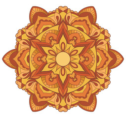 Circular pattern in form of flower mandala. Vintage decorative elements. Oriental pattern, vector illustration. Celtic style