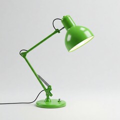 green desk lamp