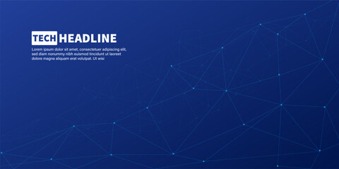 Technology Poster brochure cover banner presentation layout template, Technology digital futuristic internet network connection green blue background, Abstract cyber future tech communication big data